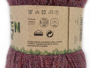 Lana ECOLOGICA GREENWOOL - - LacariaRicami.Store