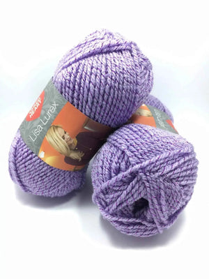 Lana LISA LUREX - RED HEART - Colore: 00015-LAVANDA - by LacariaRicami.Store