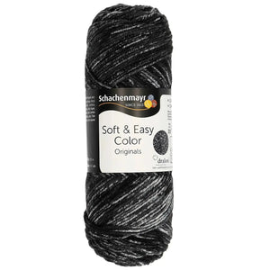 Lana SOFT&EASY COLOR - Schachenmayr - Colore: 00087 - Schwarz color - by LacariaRicami.Store