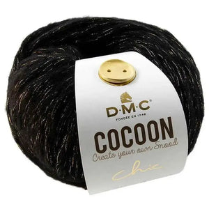 Lana Cocoon Chic - DMC - Colore: 02 - NERO - by LacariaRicami.Store