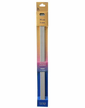 FERRI Calze A Due Punte In Alluminio 30 Cm - Pony - Colore: 3,0 mm - Lunghi 30 Cm - by LacariaRicami.Store