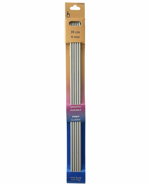 FERRI Calze A Due Punte In Alluminio 30 Cm - Pony - Colore: 4,0 mm - Lunghi 30 Cm - by LacariaRicami.Store