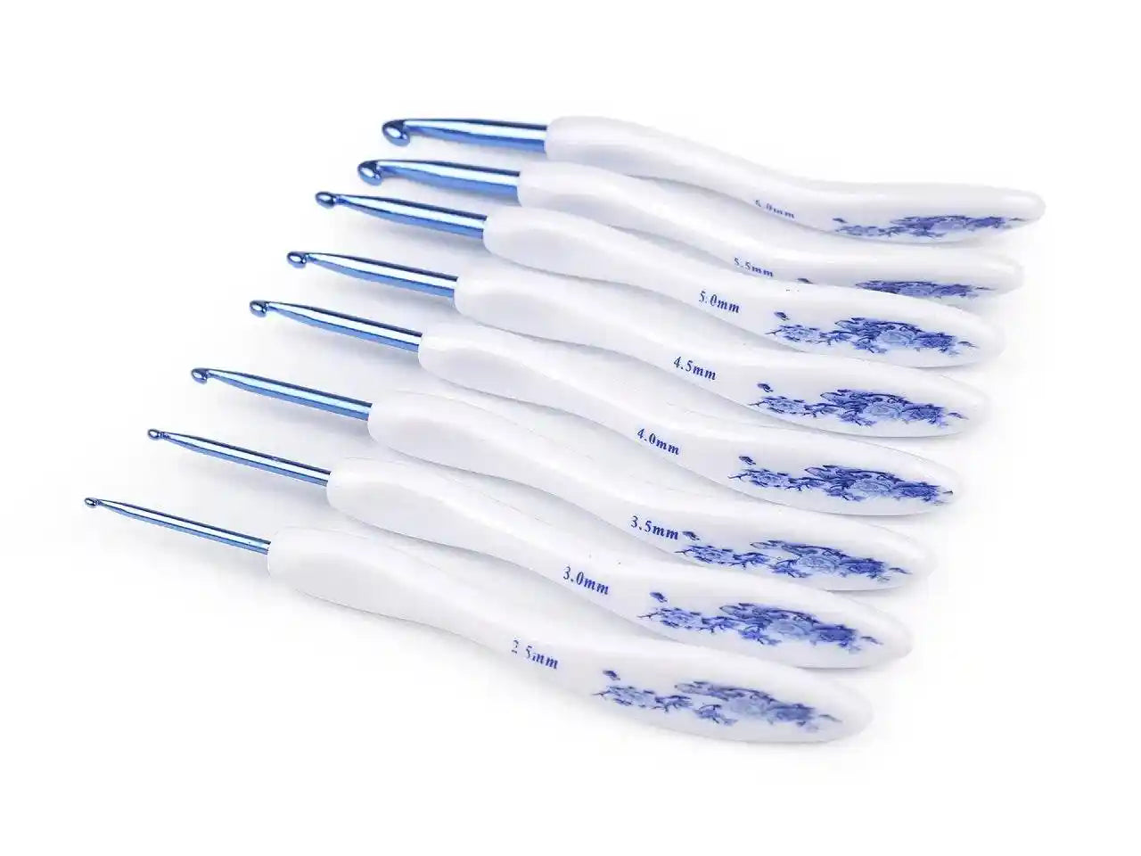 SET di uncinetti ergonomici - ROSE BLU - LacariaRicami.Store