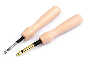 AGO da punch con impugnatura in legno - LacariaRicami.Store