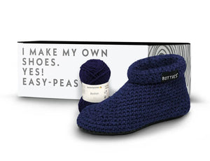 Botties Kit Uncinetto - 1 Winter Kit - Colore: 054 - M 42-43 BLU - by LacariaRicami.Store