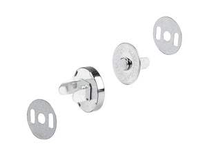 Bottone Magnetico Da Applicare 18 mm - Colore: ARGENTO - by LacariaRicami.Store