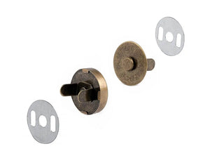 Bottone Magnetico Da Applicare 18 mm - Colore: BRONZO - by LacariaRicami.Store