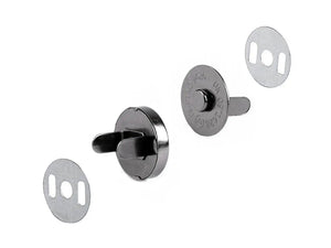 Bottone Magnetico Da Applicare 18 mm - Colore: ANTRACITE - by LacariaRicami.Store