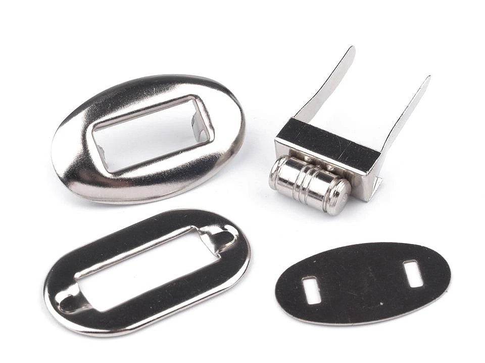 CHIUSURA a girello per BORSA – 20 x 32 mm - OVALE - - LacariaRicami.Store