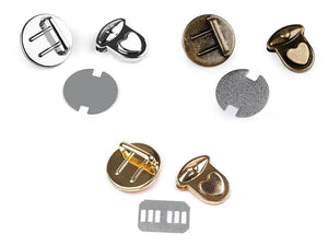 CHIUSURA A Pulsante a Cuore 30x32 mm - - LacariaRicami.Store