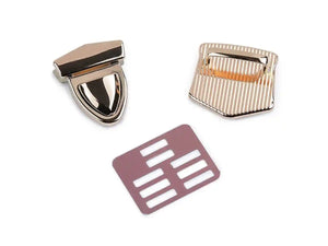 CHIUSURA a pulsante per BORSA - 33 x 41 mm - Colore: - by LacariaRicami.Store