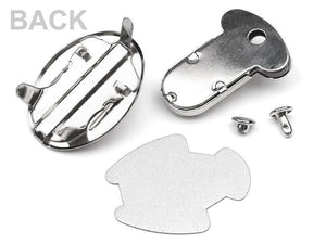 CHIUSURA a pulsante per BORSA – 25 x 33 mm - - LacariaRicami.Store