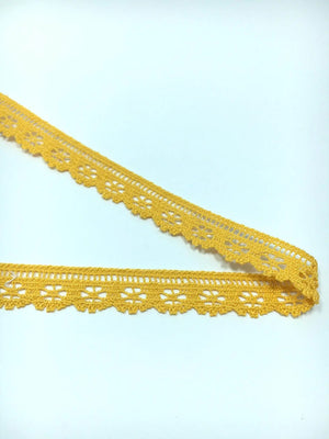 PUNTINA TOMBOLO 1275 - 17 mm - Colore: 1275 030 GIALLO ZAFFERANO - by LacariaRicami.Store