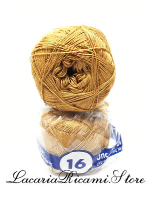 COTONE "AMBRA" 16 – Cucirini Tre Stelle - Colore: 136 - MARRONE CHIARO (50 grammi) - by LacariaRicami.Store