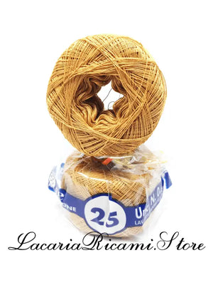 COTONE "AMBRA" 25 – Cucirini Tre Stelle - Colore: 136 - MARRONE CHIARO (50 grammi) - by LacariaRicami.Store