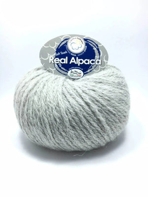 Lana REAL ALPACA - Miss Tricot Filati - Colore: 14 - GRIGIO CHIARO - by LacariaRicami.Store