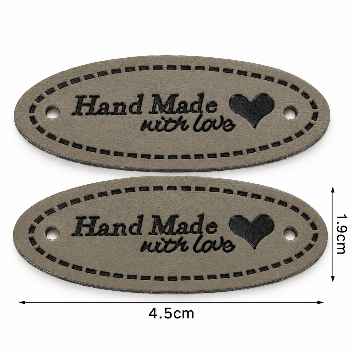 Etichetta HANDMADE In Ecopelle - MAF Accessories