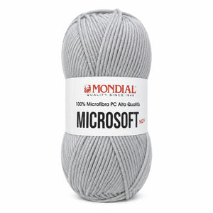 Lana MICRO SOFT NEW - MONDIAL - Colore: 187 - GRIGIO GAINSBORO - by LacariaRicami.Store