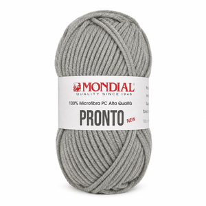 Lana PRONTO NEW - MONDIAL - Colore: 215 - GRIGIO ACCIAIO - by LacariaRicami.Store