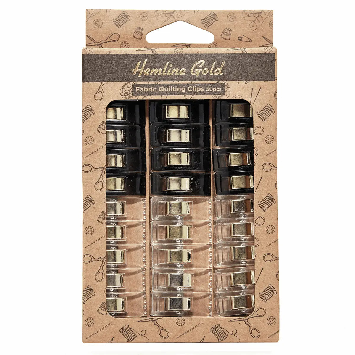 CLIPS per Tessuti Trasparenti e Neri - Hemline - - LacariaRicami.Store