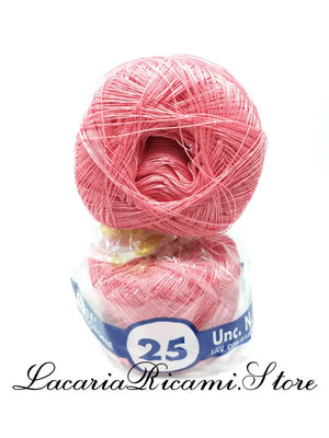 COTONE "AMBRA" 25 – Cucirini Tre Stelle - Colore: 258 - ROSA SCURO (50 grammi) - by LacariaRicami.Store