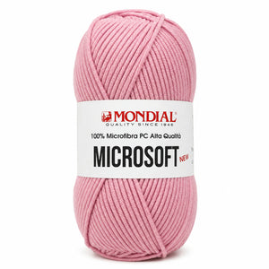 Lana MICRO SOFT NEW - MONDIAL - Colore: 266 - ROSA - by LacariaRicami.Store