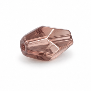 PERLE Cristallo Bicono 10x7mm - Colore: 214-B29 - ROSA ANTICO - by LacariaRicami.Store
