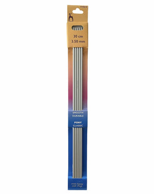 FERRI Calze A Due Punte In Alluminio 30 Cm - Pony - Colore: 3,5 mm - Lunghi 30 Cm - by LacariaRicami.Store