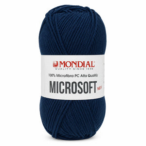 Lana MICRO SOFT NEW - MONDIAL - Colore: 306 - BLU NAVY SCURO - by LacariaRicami.Store