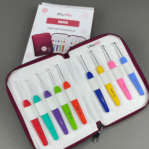 SET Uncinetto in Alluminio Ergonomici WAVES - KnitPro - - LacariaRicami.Store