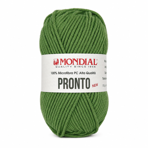 Lana PRONTO NEW - MONDIAL - Colore: 356 - VERDE PRATO - by LacariaRicami.Store