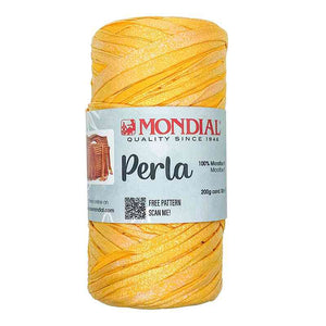 Fettuccia PERLA - MONDIAL - Colore: 364 - GIALLO - by LacariaRicami.Store