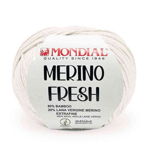 Lana MERINO FRESH - MONDIAL - Colore: 365 - PANNA - by LacariaRicami.Store