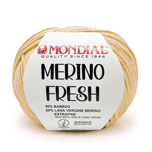 Lana MERINO FRESH - MONDIAL - Colore: 367 - SABBIA - by LacariaRicami.Store
