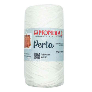 Fettuccia PERLA - MONDIAL - Colore: 373 - BIANCO - by LacariaRicami.Store