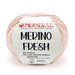Lana MERINO FRESH - MONDIAL 374 - ROSA CONFETTO - LacariaRicami.Store
