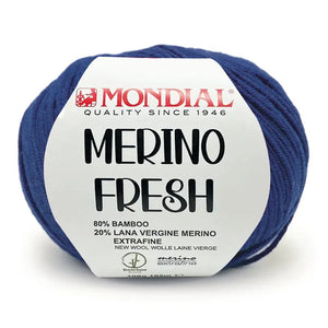 Lana MERINO FRESH - MONDIAL - Colore: 381 - BLU - by LacariaRicami.Store