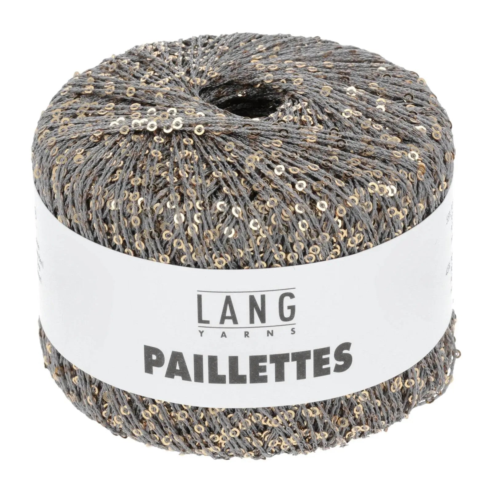 PAILLETTES - LANG YARNS - 0003 - TORTORA/PAILLETTES ORO - LacariaRicami.Store