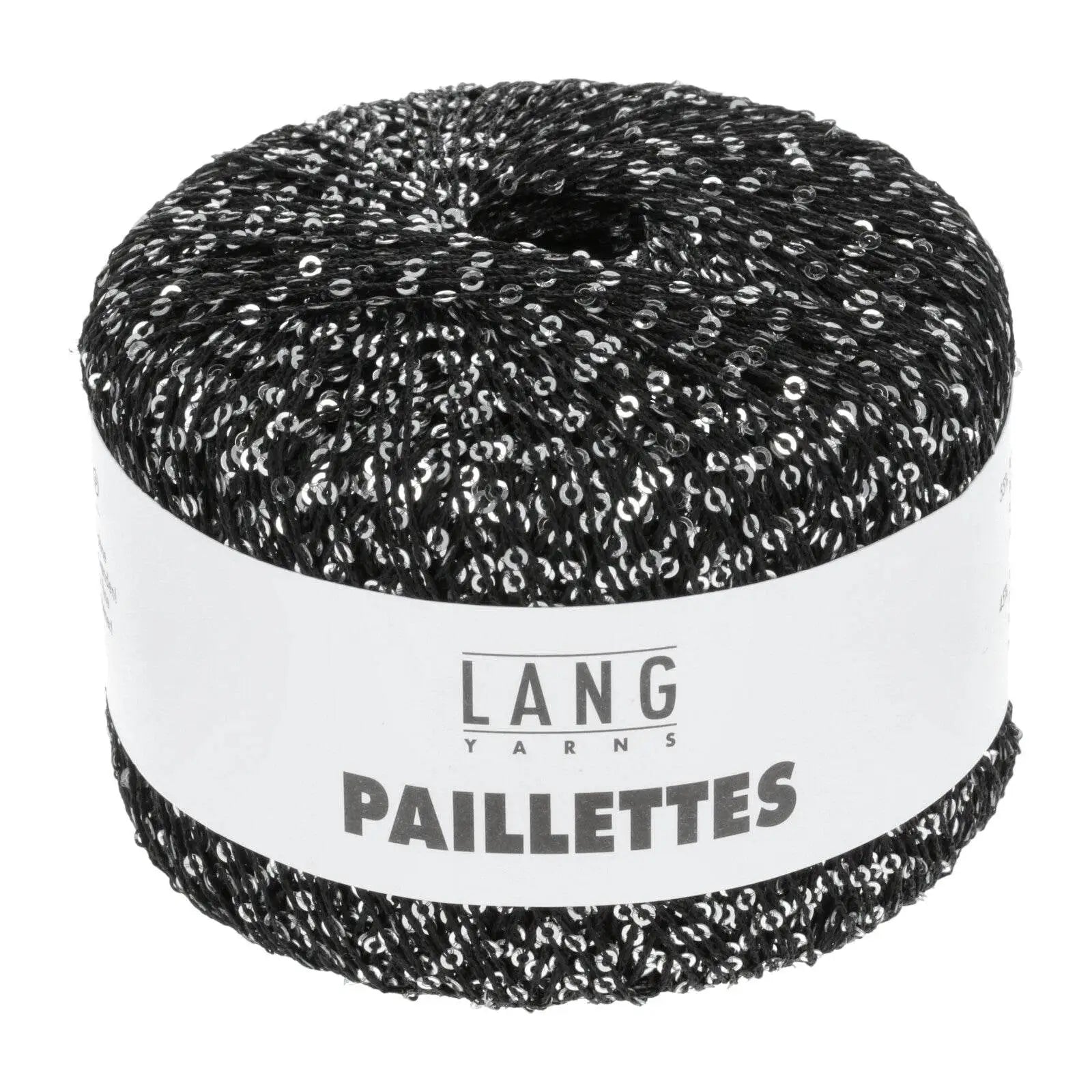 PAILLETTES - LANG YARNS - 0004 - NERO/PAILLETTES ARGENTO - LacariaRicami.Store