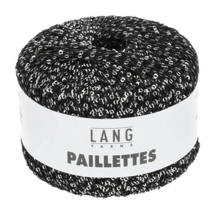 PAILLETTES - LANG YARNS - 0004 - NERO/PAILLETTES ARGENTO - LacariaRicami.Store