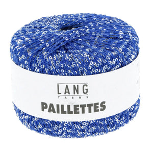 PAILLETTES - LANG YARNS - 0006 - BLU ROYAL/PAILLETTES ARGENTO - LacariaRicami.Store