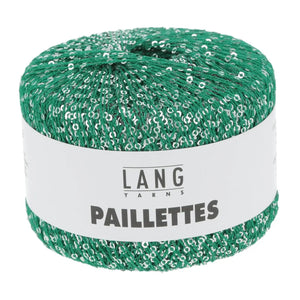 PAILLETTES - LANG YARNS - 0018 - VERDE/PAILLETTES ARGENTO - LacariaRicami.Store