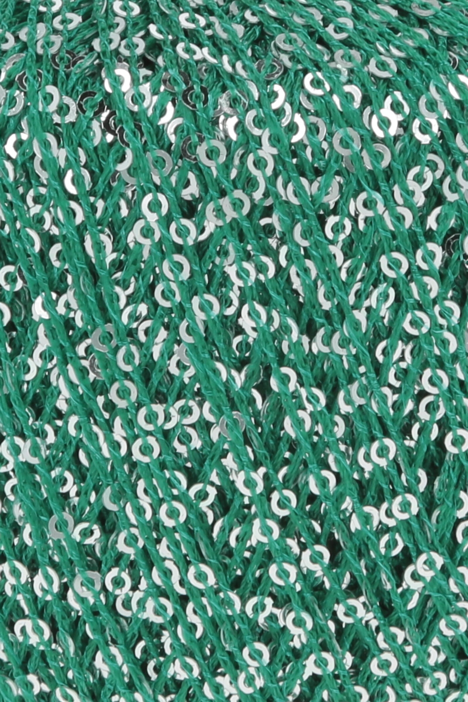 PAILLETTES - LANG YARNS - 0018 - VERDE/PAILLETTES ARGENTO - LacariaRicami.Store