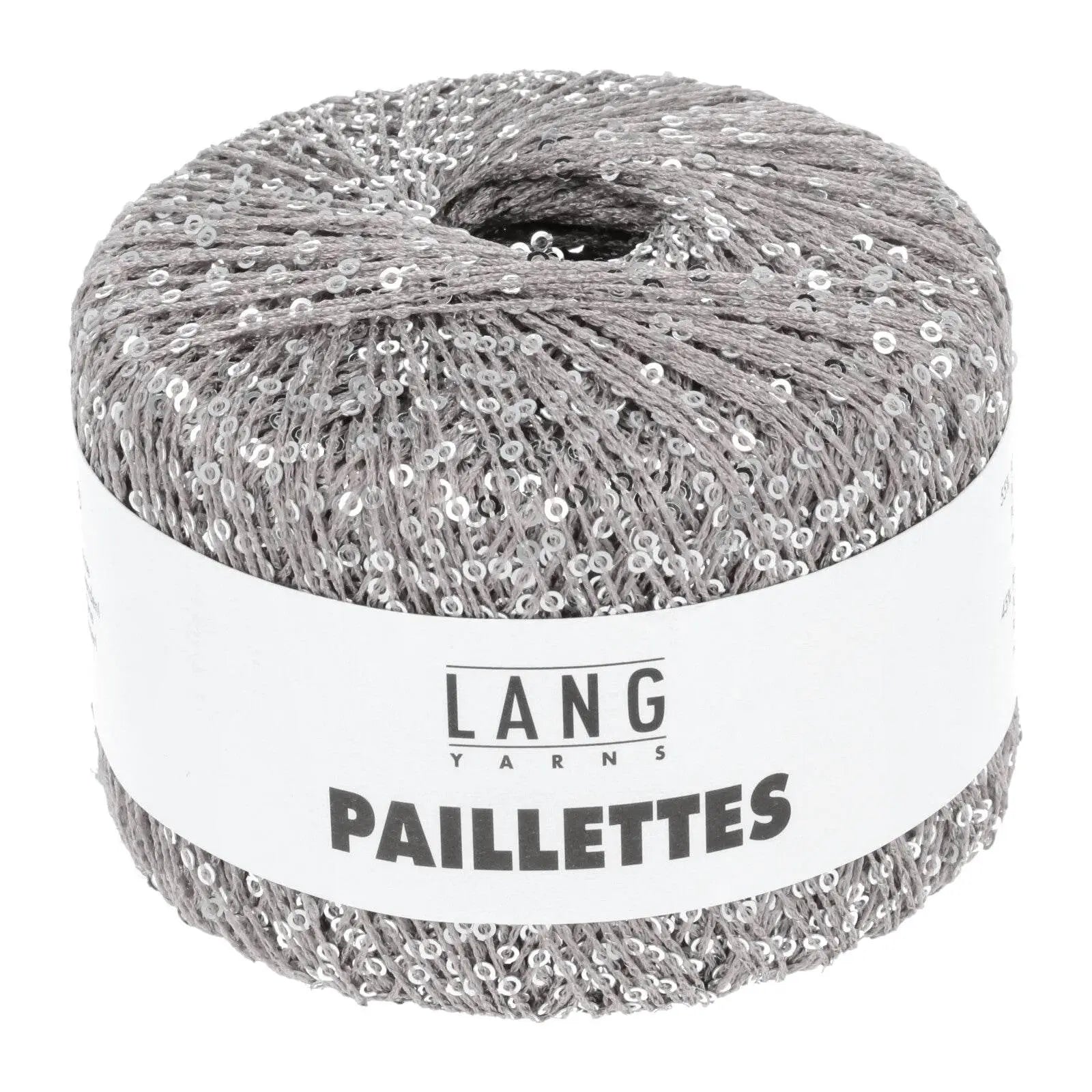 PAILLETTES - LANG YARNS - 0023 - GRIGIO/PAILLETTES ARGENTO - LacariaRicami.Store