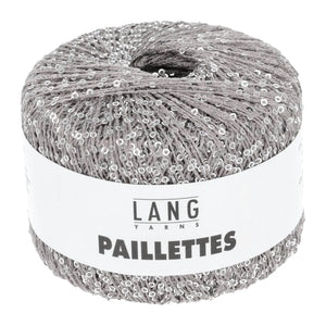 PAILLETTES - LANG YARNS - 0023 - GRIGIO/PAILLETTES ARGENTO - LacariaRicami.Store