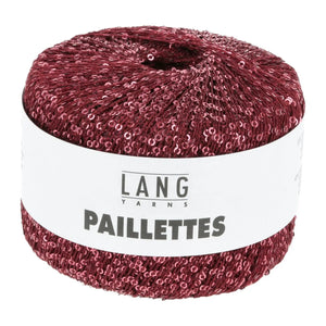 PAILLETTES - LANG YARNS - 0062- BORDEAUX/PAILLETTES BORDÓ - LacariaRicami.Store