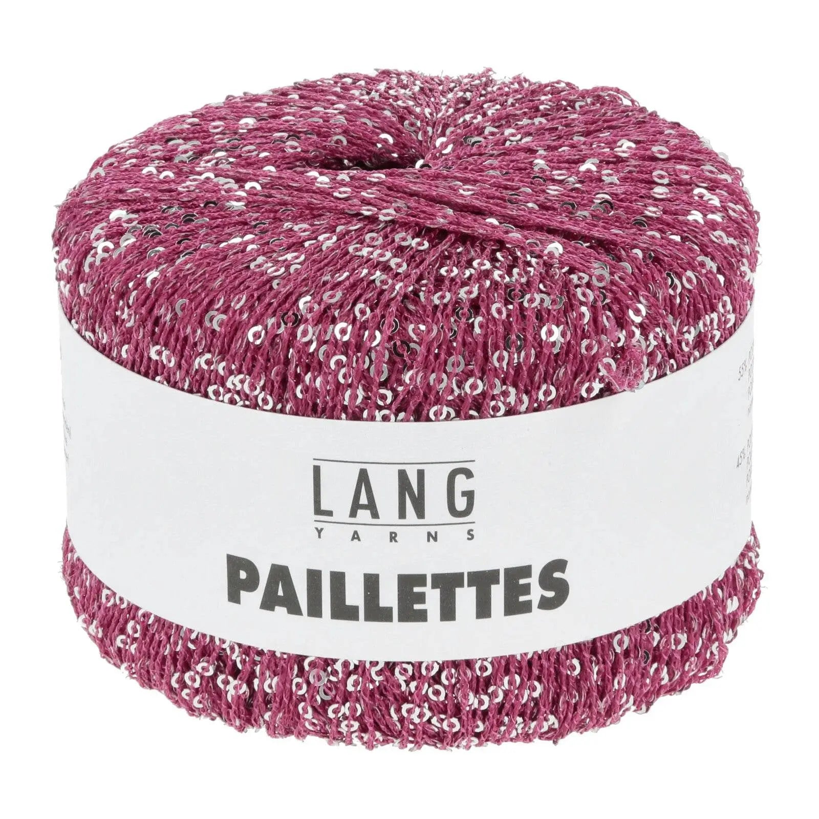 PAILLETTES - LANG YARNS - 0066 - FUCSIA/PAILLETTES ARGENTO - LacariaRicami.Store
