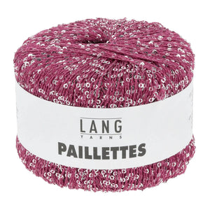 PAILLETTES - LANG YARNS - 0066 - FUCSIA/PAILLETTES ARGENTO - LacariaRicami.Store