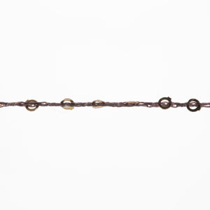 PAILLETTES - LANG YARNS - 0068 - MARRONE/PAILLETTES ORO - LacariaRicami.Store