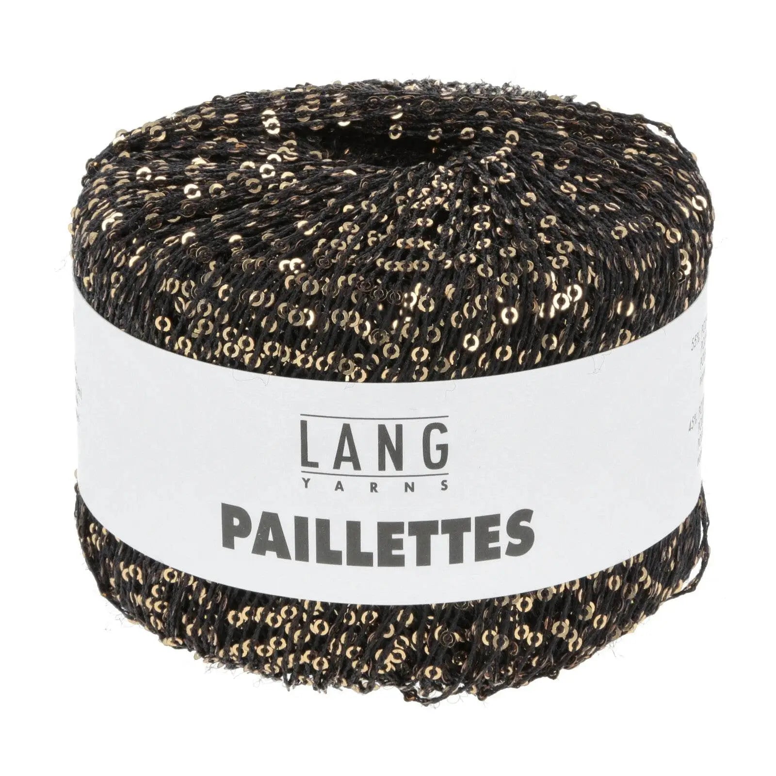 PAILLETTES - LANG YARNS - 0070 - NERO/PAILLETTES ORO - LacariaRicami.Store